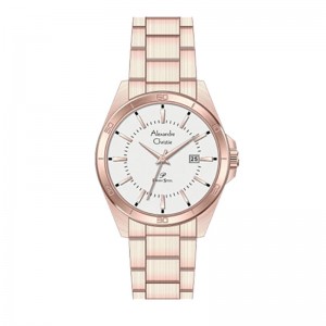 Alexandre Christie AC 1011 Rosegold White Lady Steel LDBRGSL